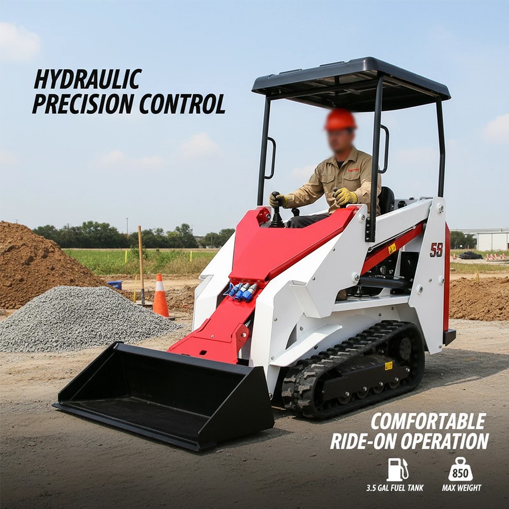 13.5HP B&S Ride-on Skid Steer Loader Gas Engine, Free Shipping