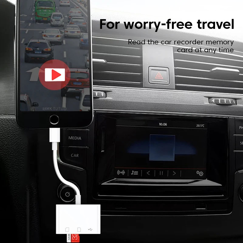 USB C SD Card Reader for iPhone Android Macbook Micro SD to Type C OTG Adapter