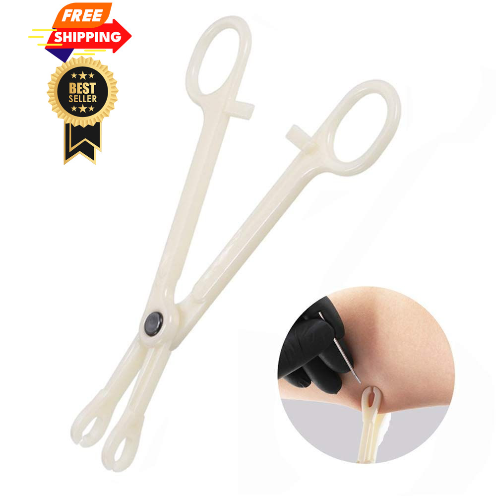 prgislew Belly Piercing Kit Professional 12 Piece Set, Silvers