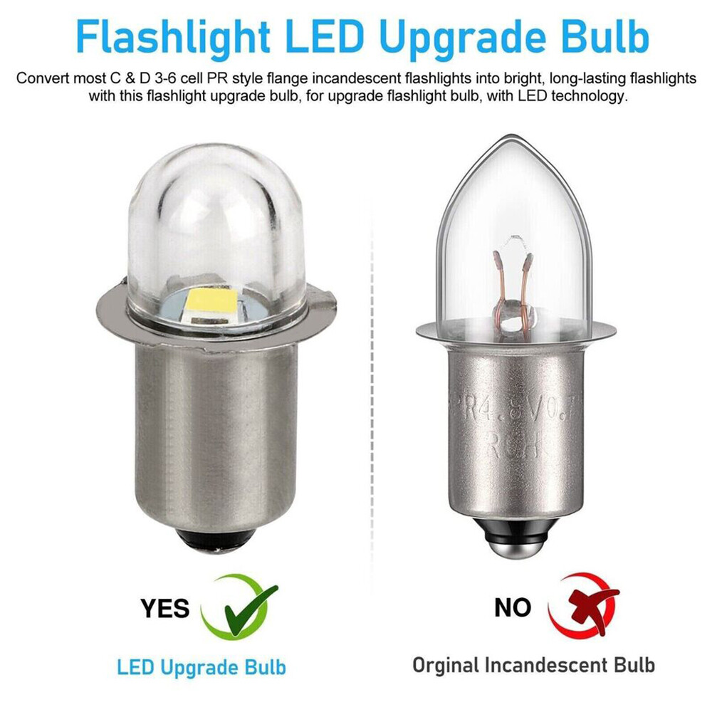 (4) 18 Volt LED Bulbs Replacements for Porter Cable PC18FL Flashlight