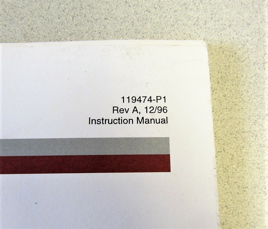 MKS Instruments Type 1479A Mass-Flo Controller Instruction Manual 119474-P1