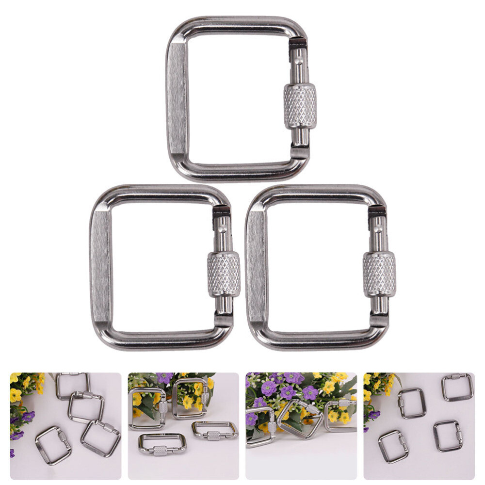 Keychains Spring Snaps Buckle Quick Link Carabiner Safety Locking