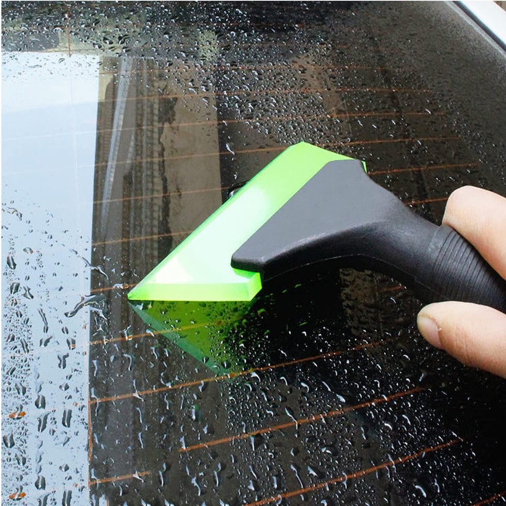 Small Squeegee with 5 Inch Green Rubber Window Tint Squeegee, Mini