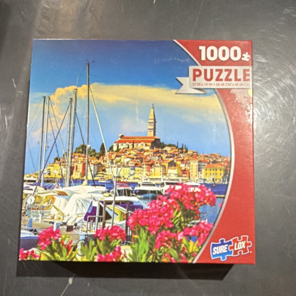 Sure-Lox 1000 Piece Architecture Jigsaw Puzzle Multicolor Cardboard