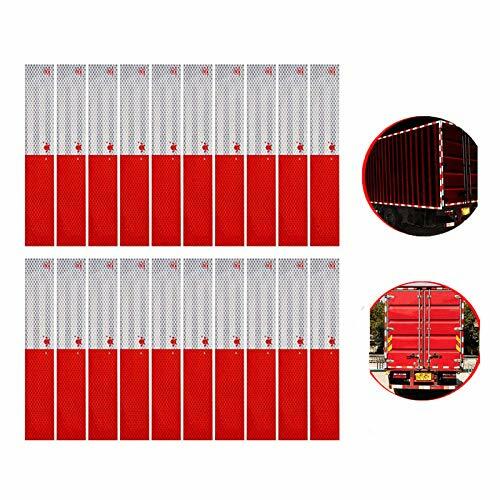 Reflective Tape Waterproof Trailer Reflector Conspicuity Sticker Red White