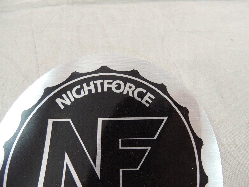 Nightforce Precision Optics Sticker Decal Black Silver 5"