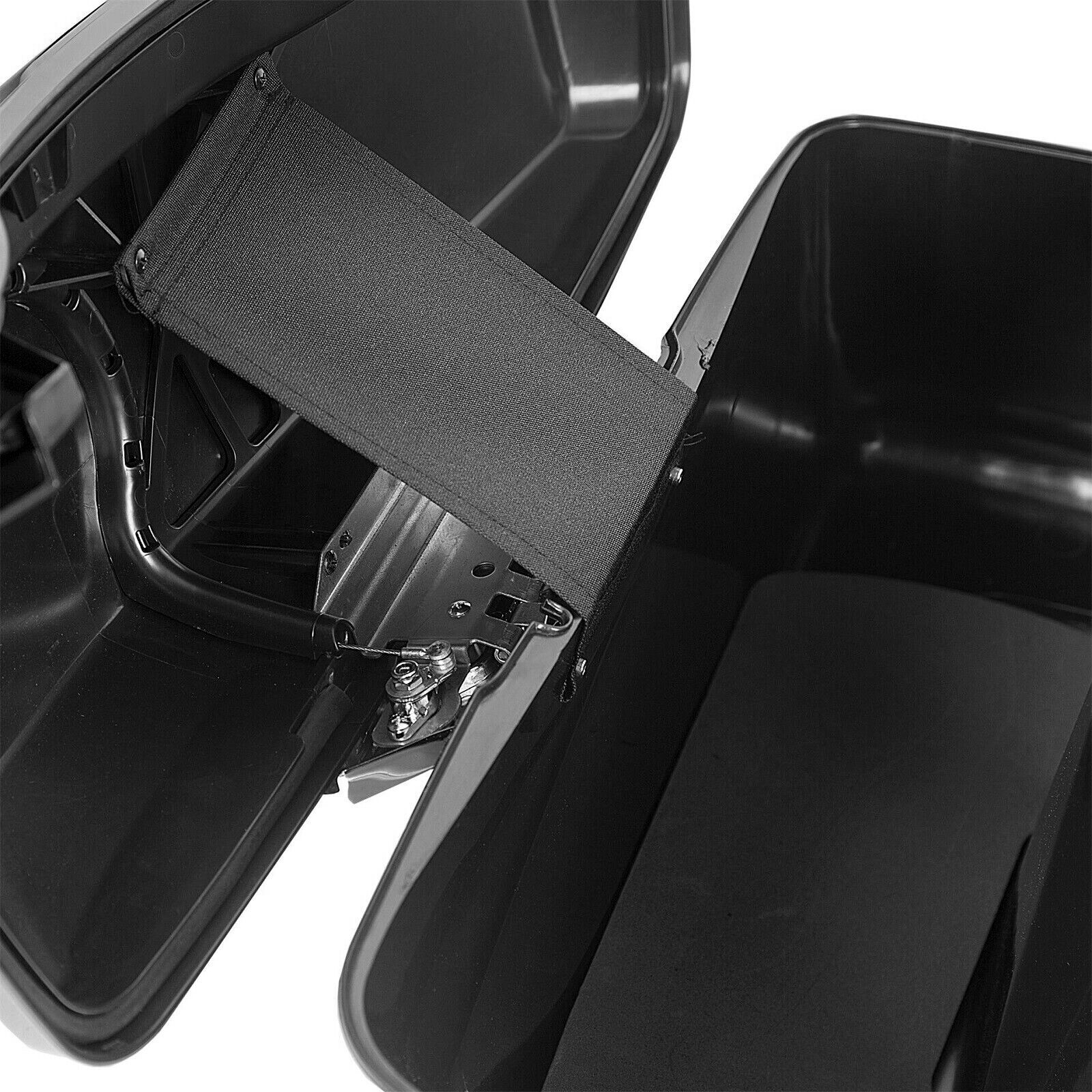 For Harley Touring Road Electra Glide 93-13 Black Hard Saddlebags Saddle Bags