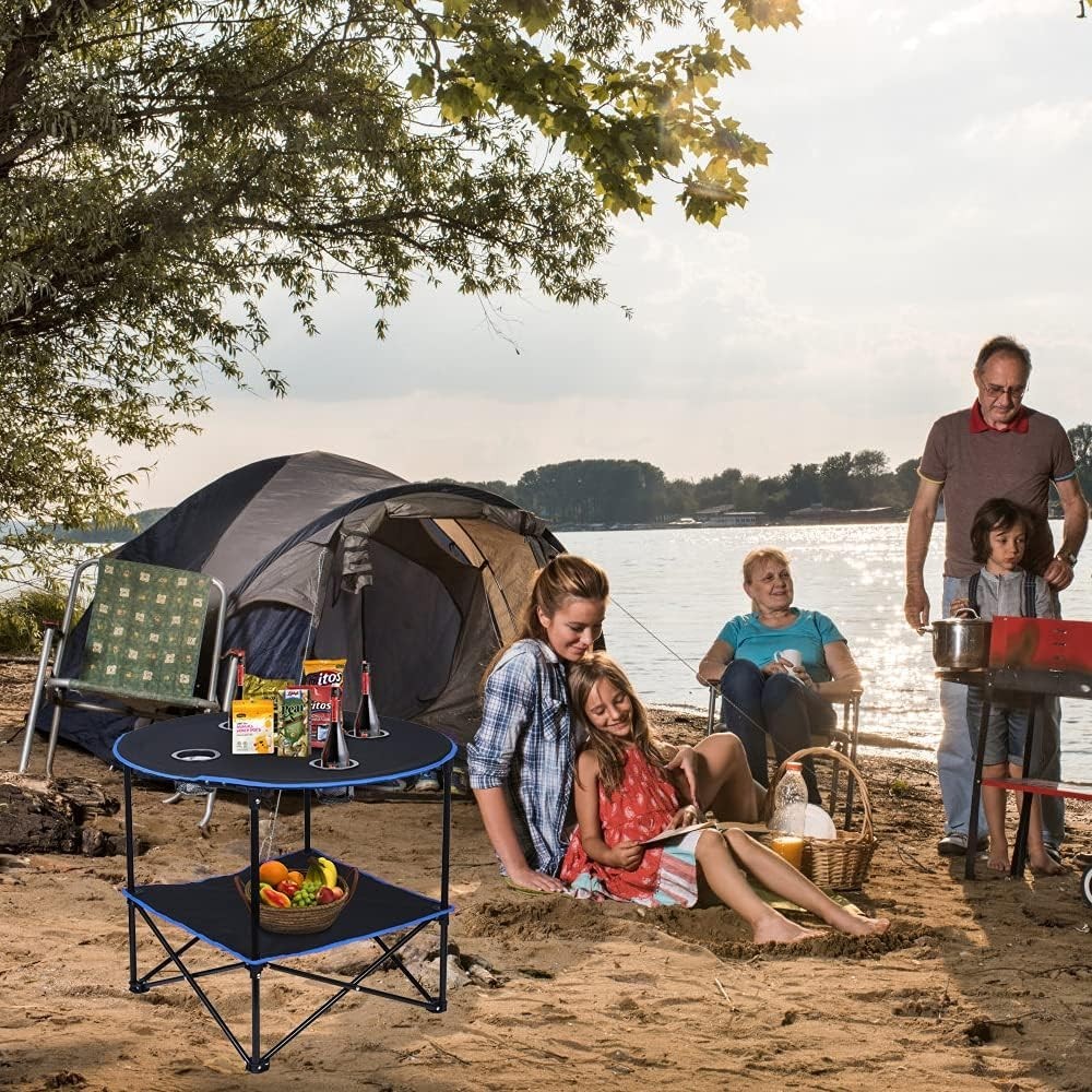 Durable Folding Picnic Table - Easy Assembly & Stain Resistant for Any Adventure