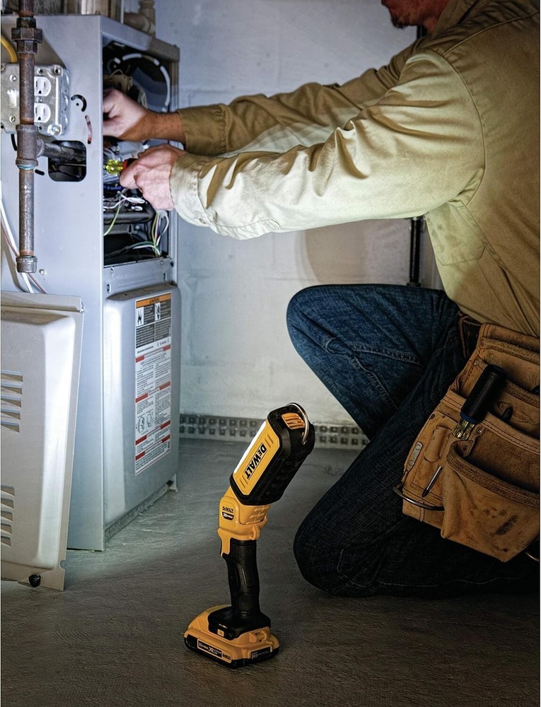 DEWALT 20V MAX LED Work Light, Rechargeable Flashlight, Pivoting Head, (DCL050)