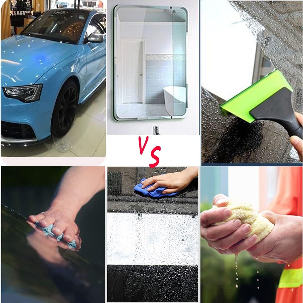 Small Squeegee with 5 Inch Green Rubber Window Tint Squeegee, Mini