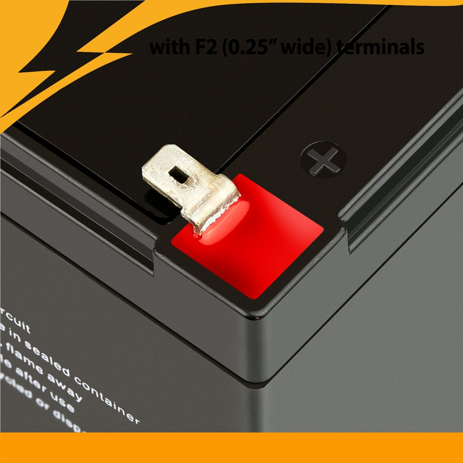 12 Volt 12Ah_2 Pack - Replaces UB12120F2 12V 12Ah F2 Wheelchair Scooter Battery