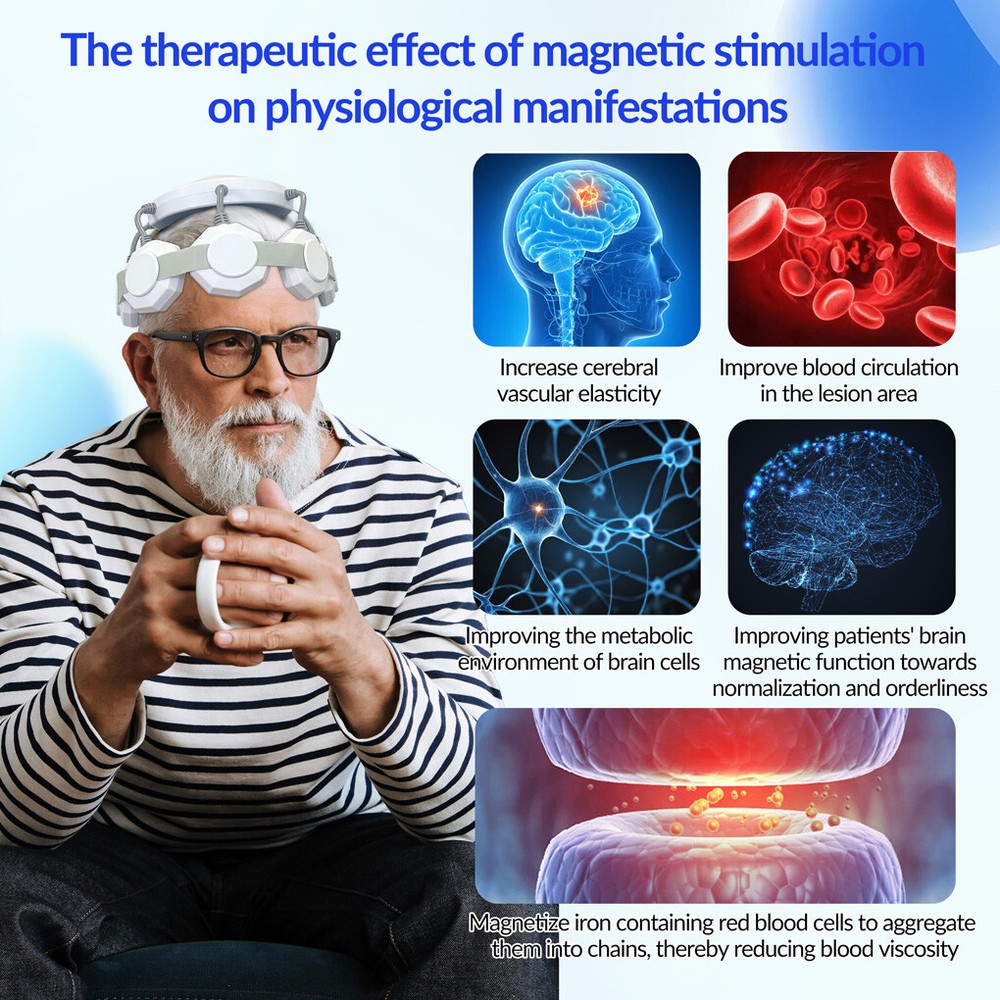Transcranial Stimulation Therapy for Anxiety and Depression Brain rTMS Machine