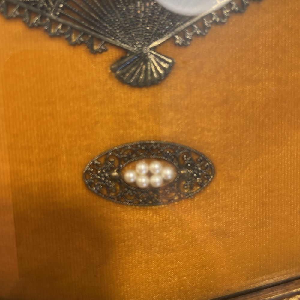 Victorian Style Fan Shaped Shadow Box Frame