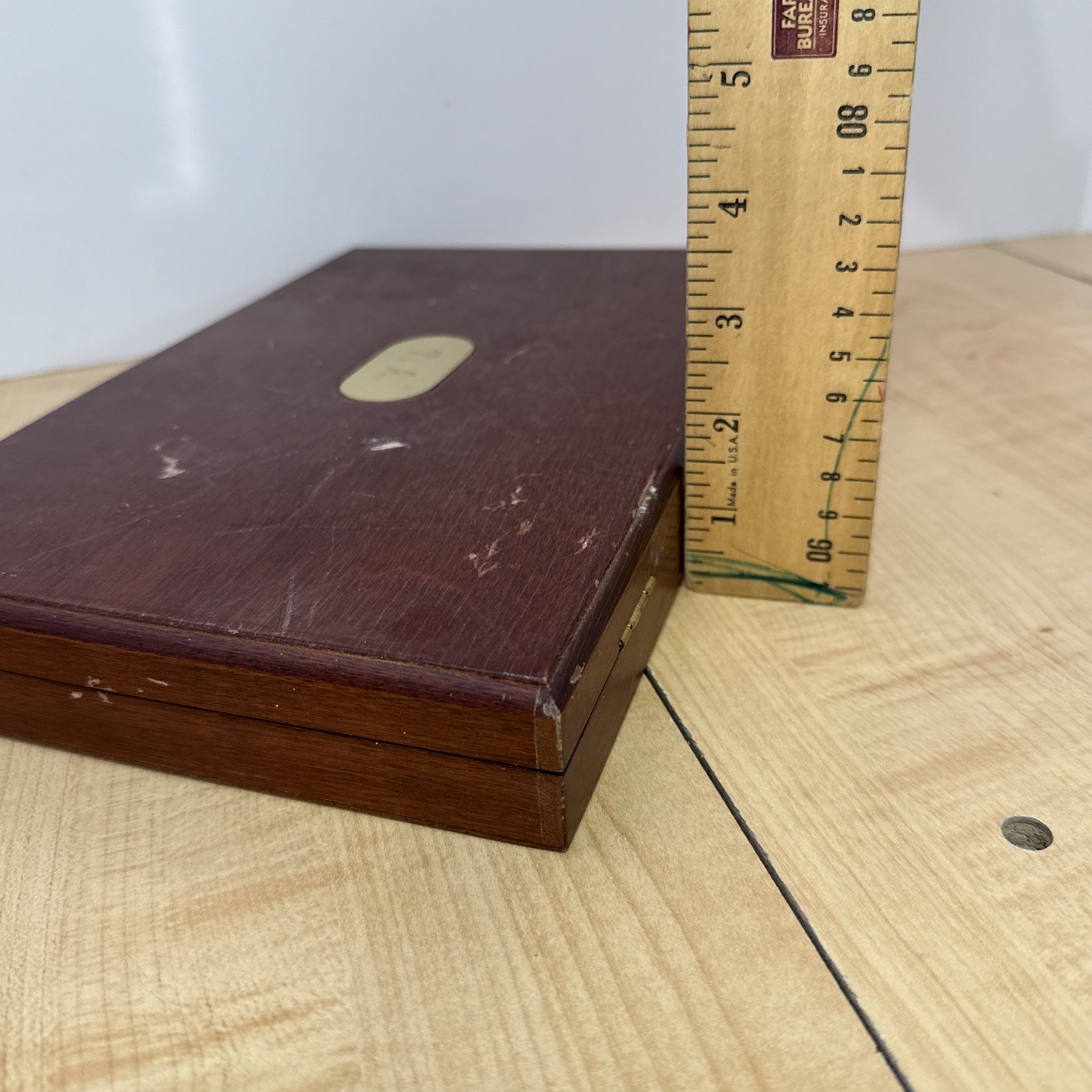 Vintage Royal Crown Cola RC Wooden Desk Organizer Set Post-it Pen Tape 1980s