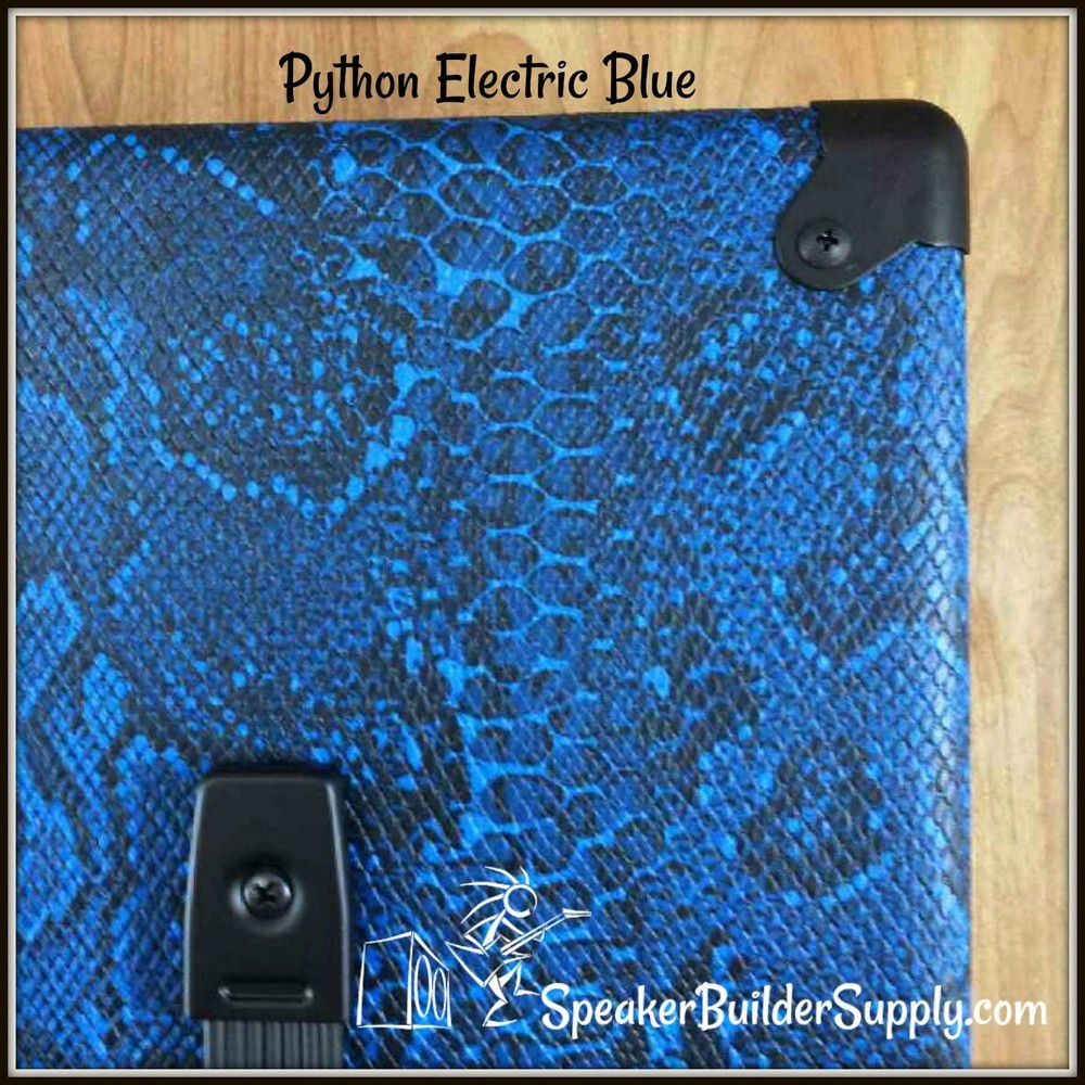 Electric Blue Snakeskin pattern tolex  34" WIDTH (per yd)