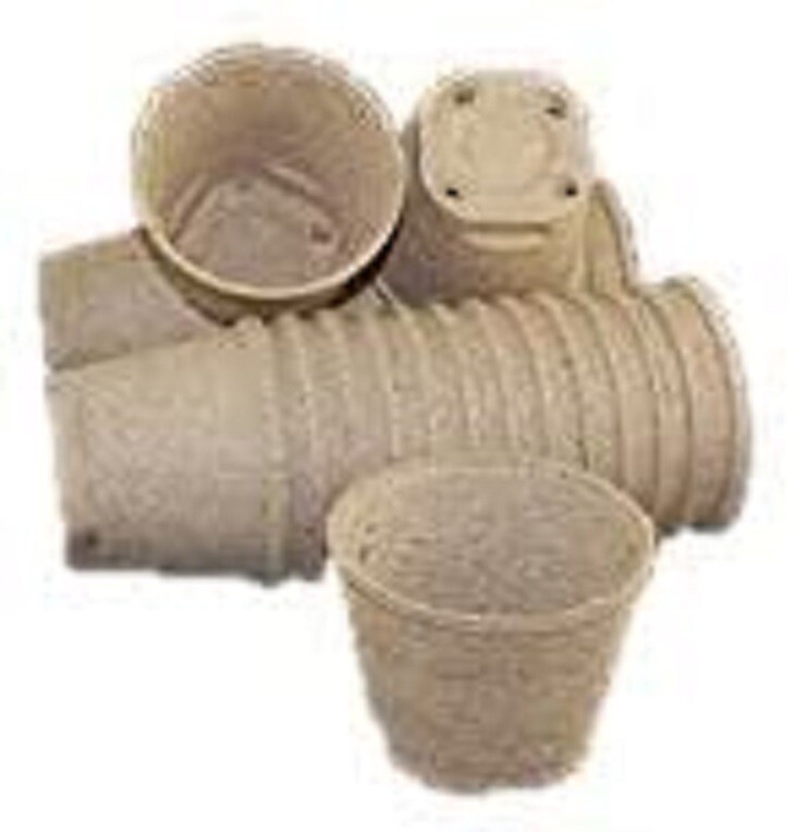 Jiffy 4 Inch Round Peat Pots BIODEGRADABLE Seed Starting Growing FAST FAST SHIP