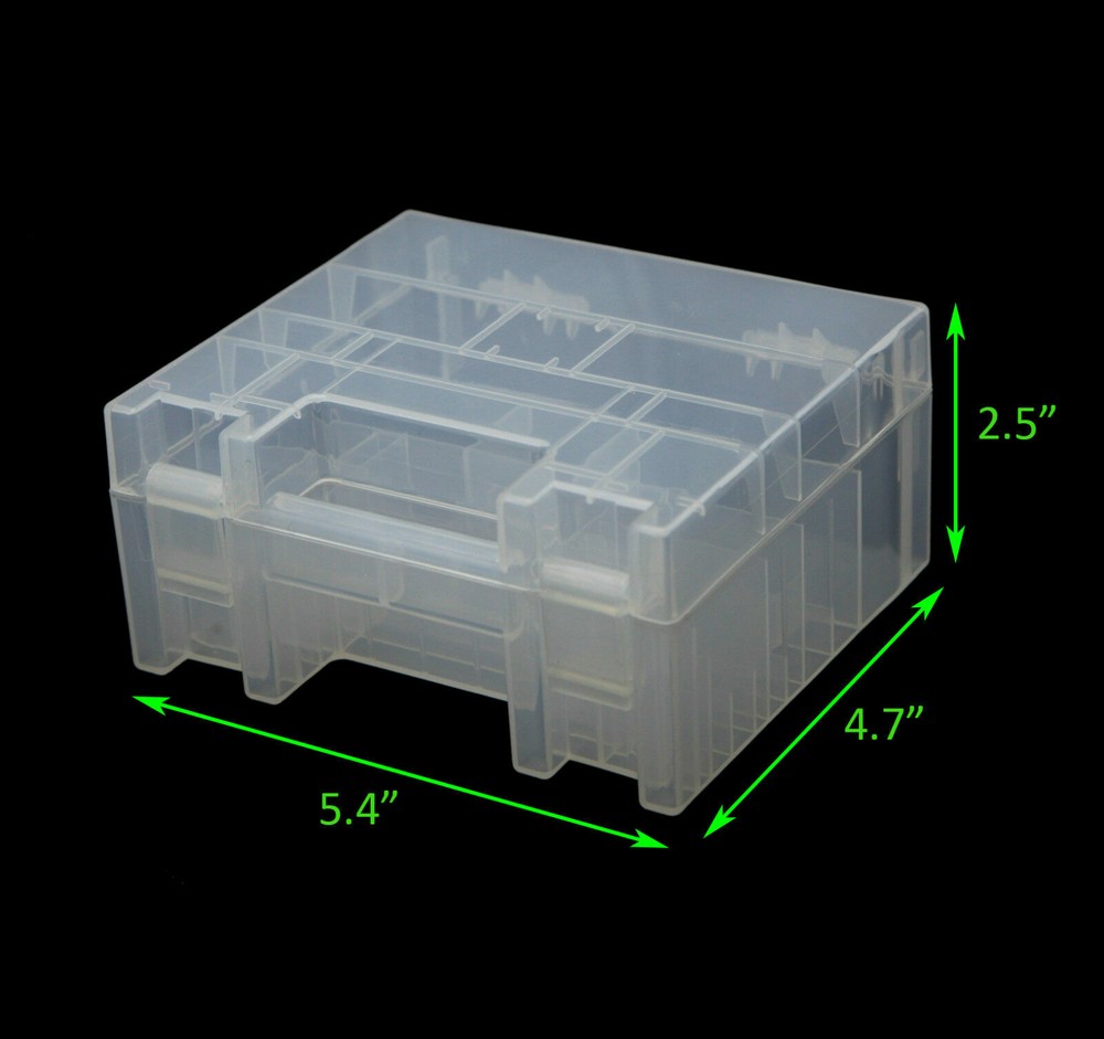 Plastic Battery Box Storage Case Holder Organizer for AA AAA C D 9V Batteries