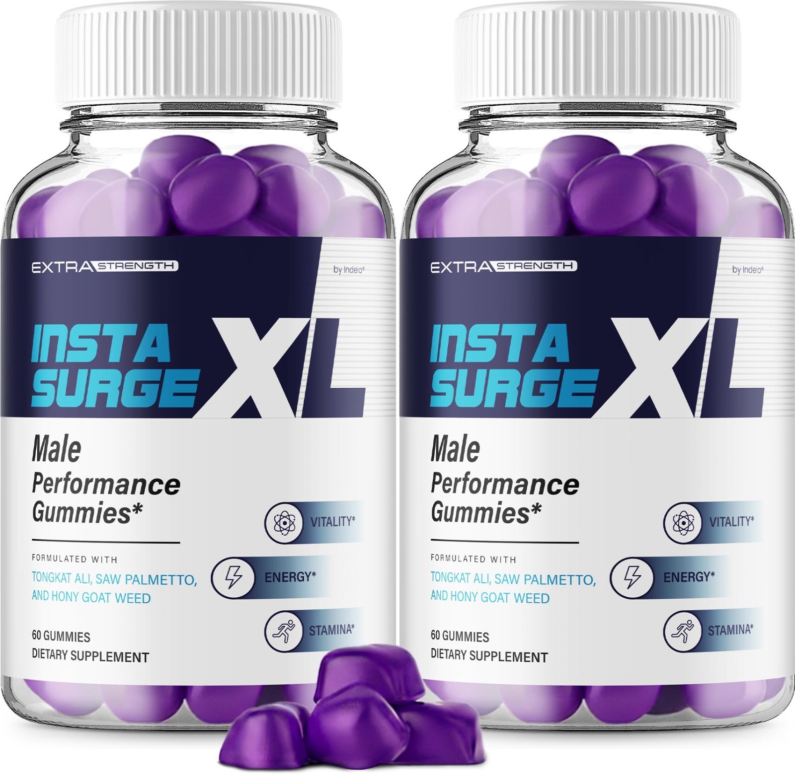 (2 Pack) Insta Surge XL Gummies for Men – InstaSurge XL Gummy Natural Blend