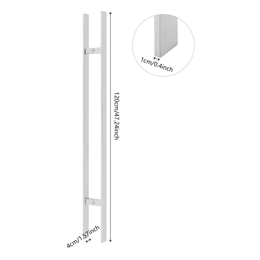 Stainless Steel Pull Handle Entry Door Pull Handle H-shaped Door Pull Handle