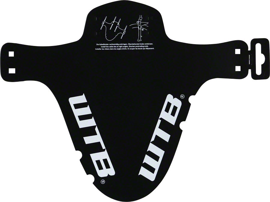 WTB Logo Gravel Mud Guard, Fork Mount, Black