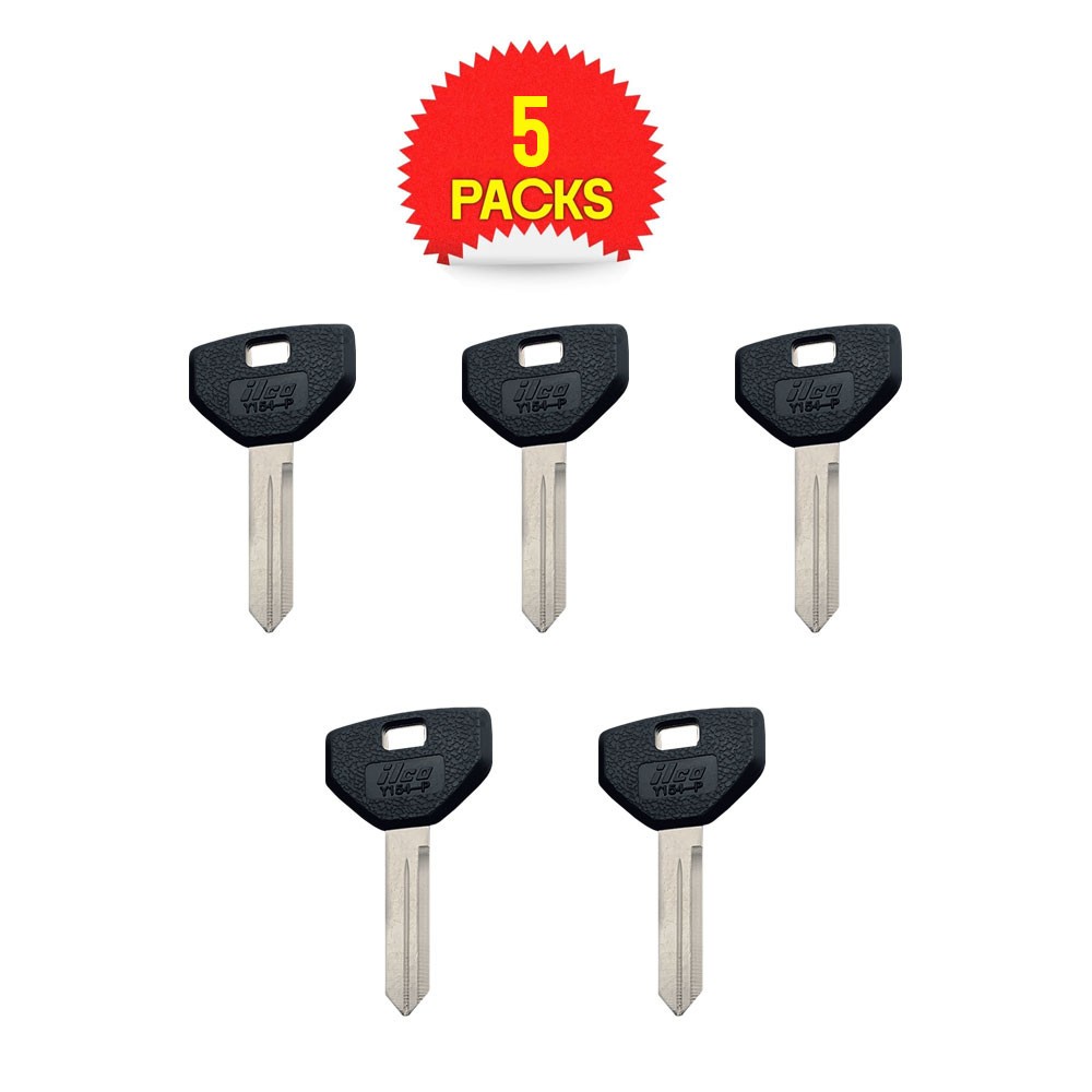 Y154-P Plastic Head Key Blank Nickel