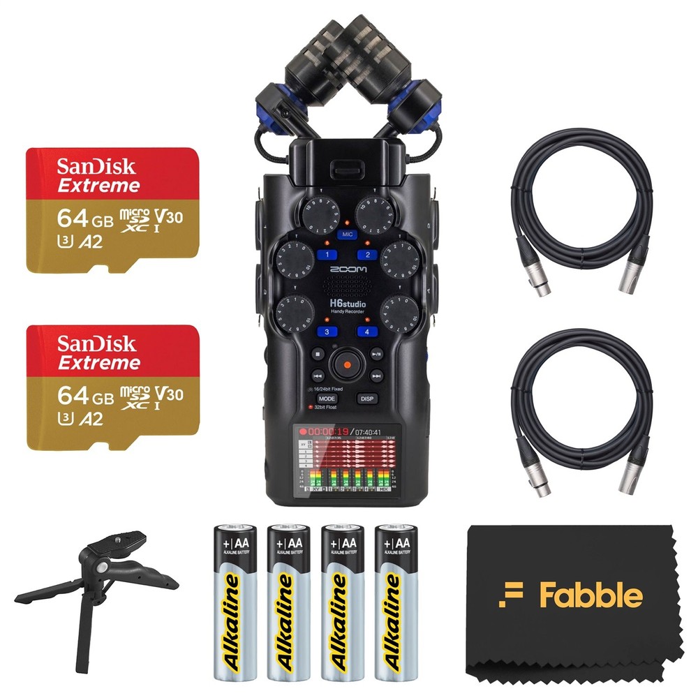 Zoom H6studio Handy Recorder Bundle