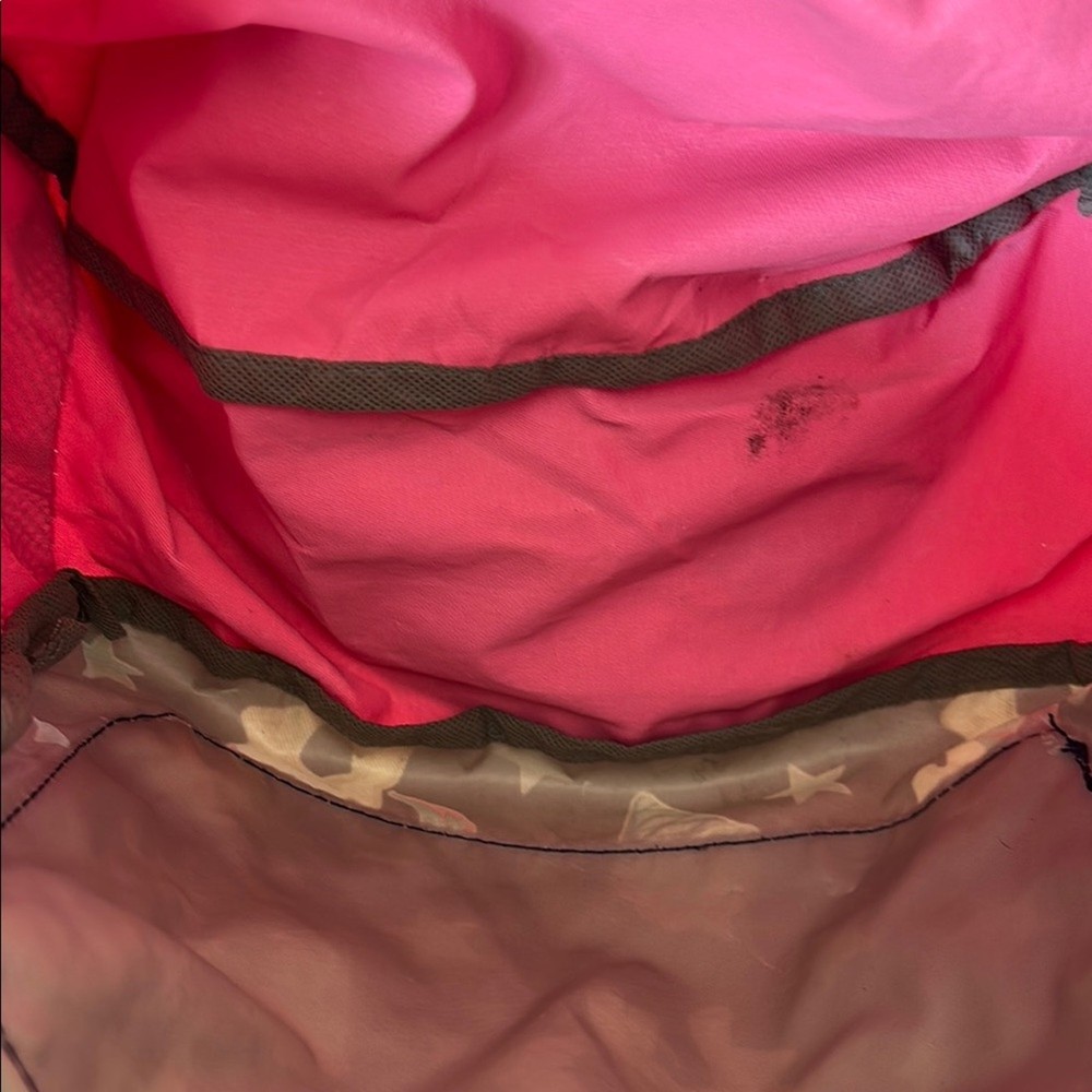 Unicorn Print Backpack with Pink Interior