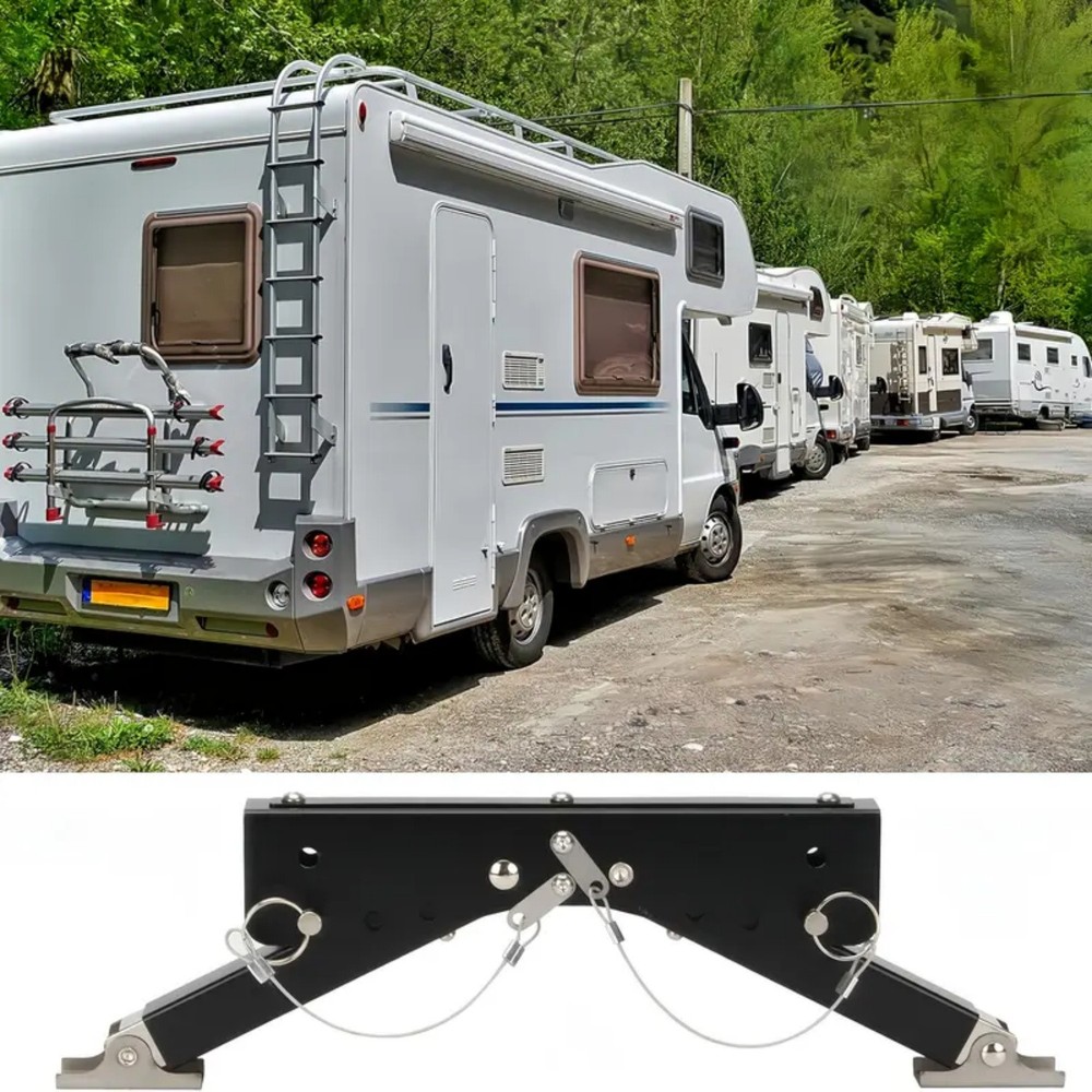RV Step Stabilizer for Camper Steps RV Step Support stabilizer Stair Black US