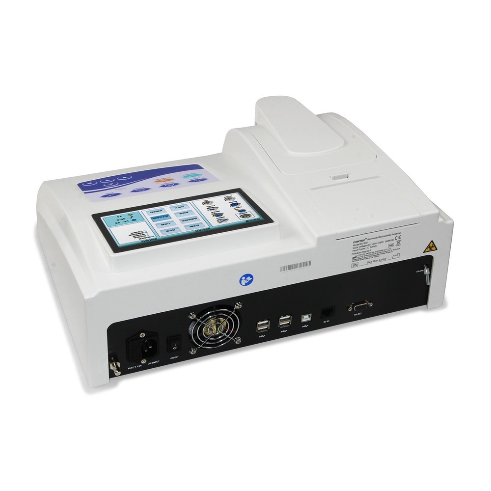 Semi-auto Biochemistry Blood Analyzer Touch Screen Multi-Parameter Printer