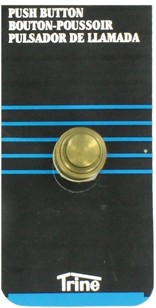 SOLID BRASS REPLACEMENT PUSH BUTTON - TRINE #659 SIDE SCREWS