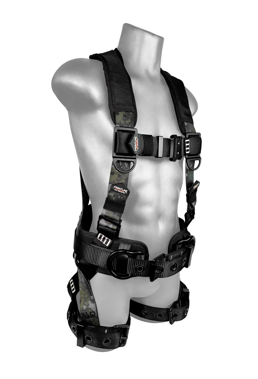 Frontline 110CTB-DC Combat™ Lite Digital Camo Full Body Harness all Aluminum