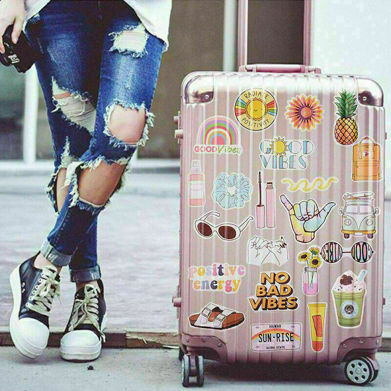 100 Pack Skateboard Stickers Bomb Luggage Laptop Graffiti Tide Brand Decals Lot
