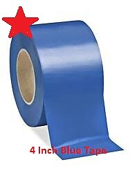 4" Blue Shrink Wrap Tape 4" x 180'