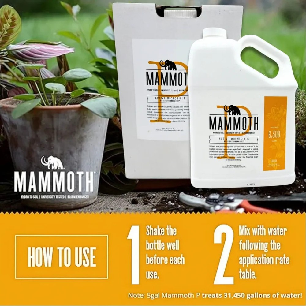 Mammoth P Active Microbials - 5 Gallon Garden Pest Control