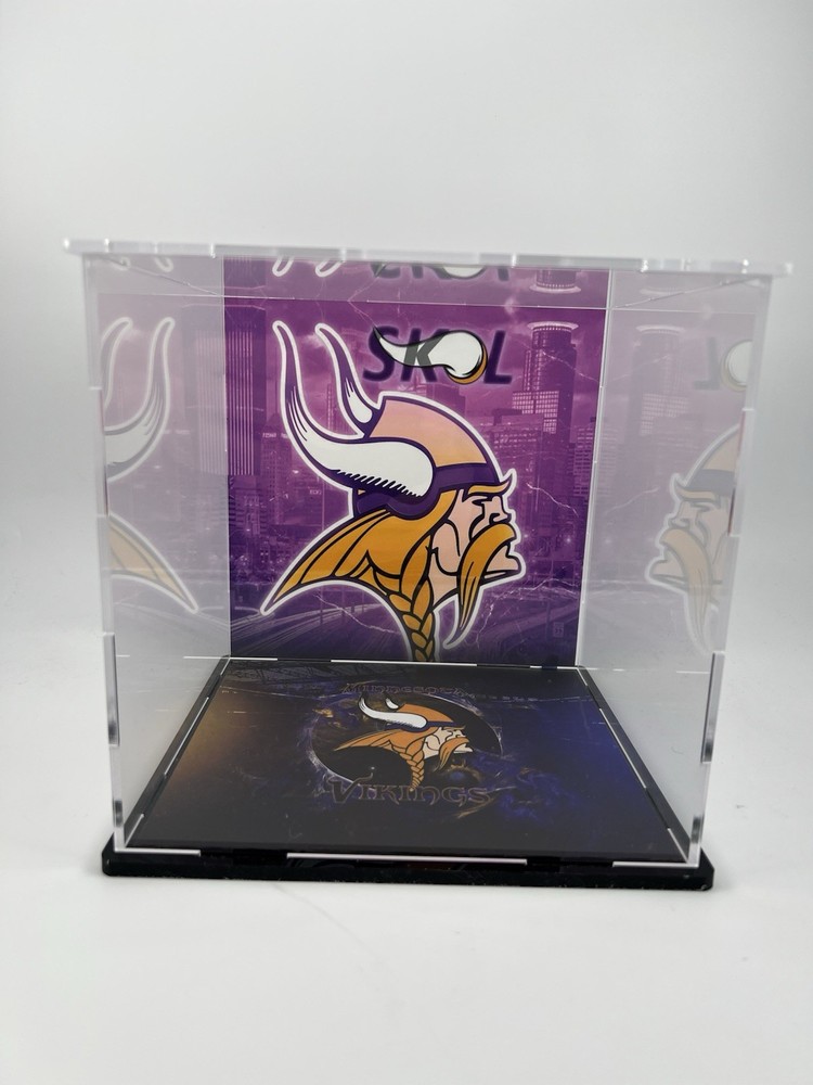 Minnesota Vikings Custom Mini Helmet Display or Card Display