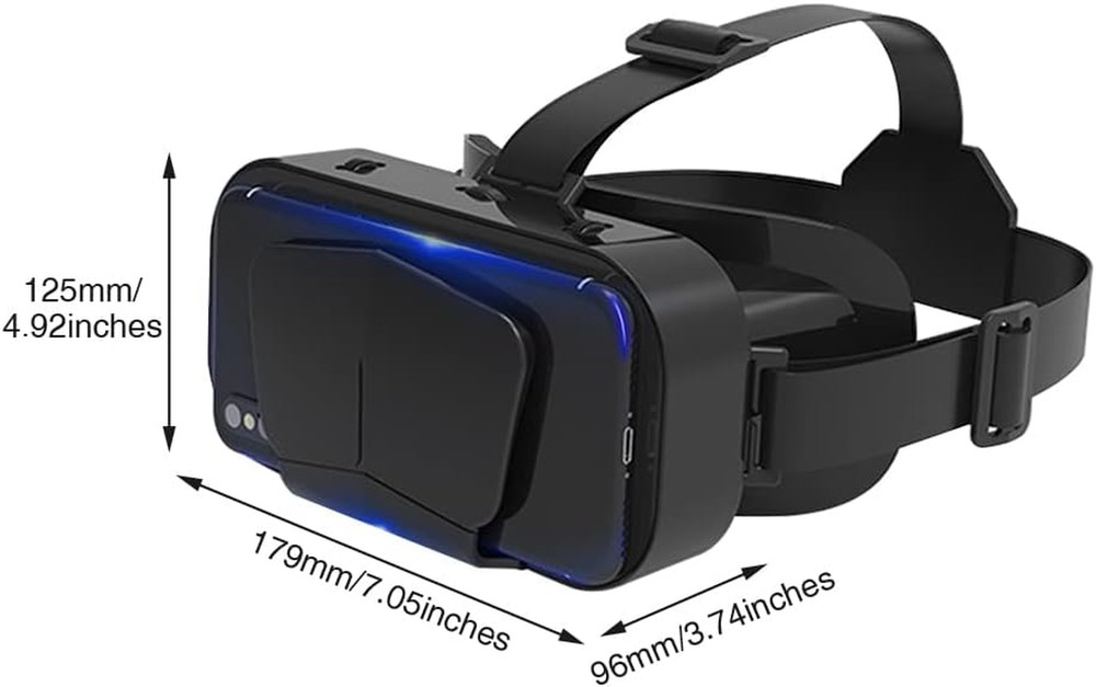 Virtual Reality VR Headset 3D Glasses, VR Headset Support 4.7-7 Inch Version Vir