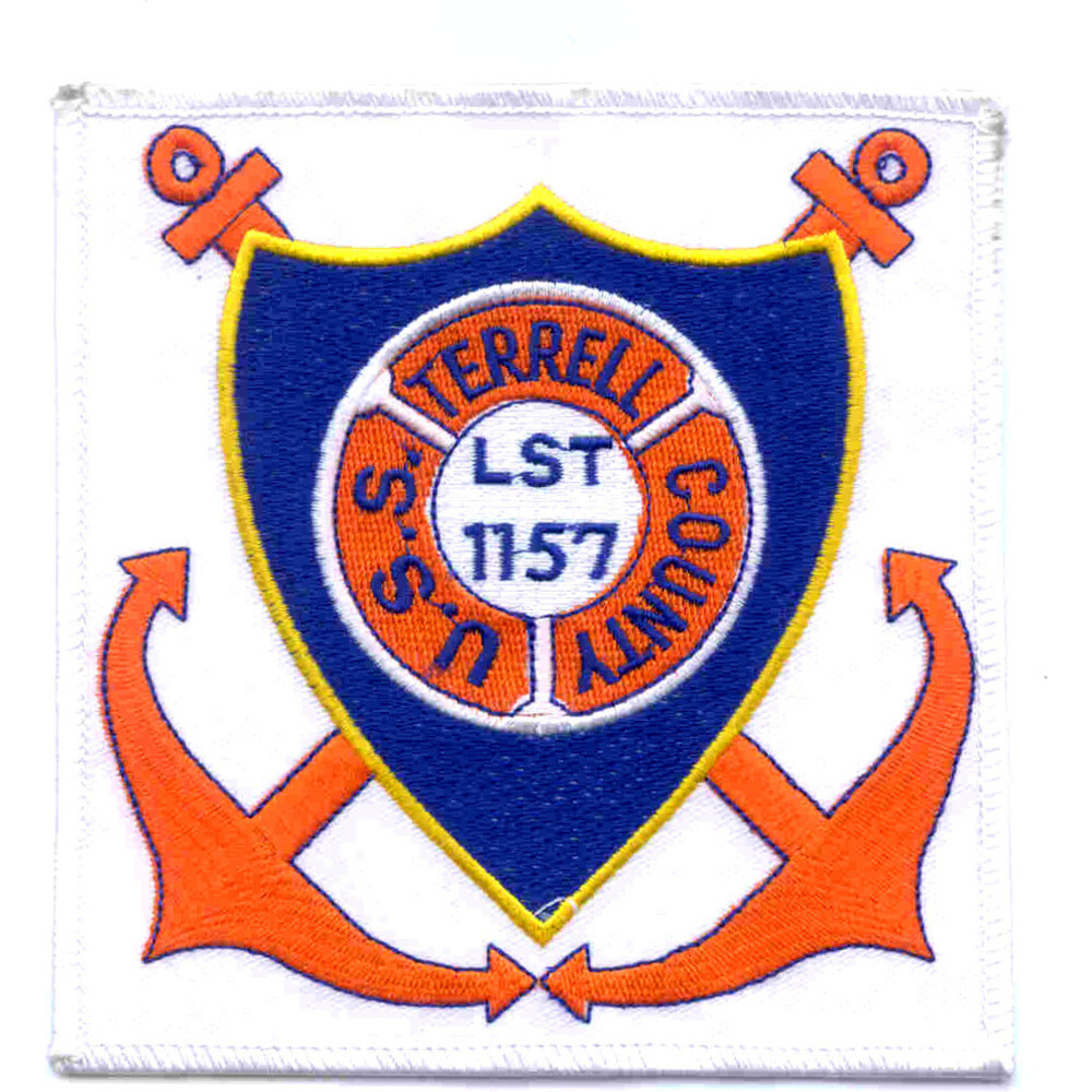 USS Terrell County LST-1157 Tank Landing Ship Patch
