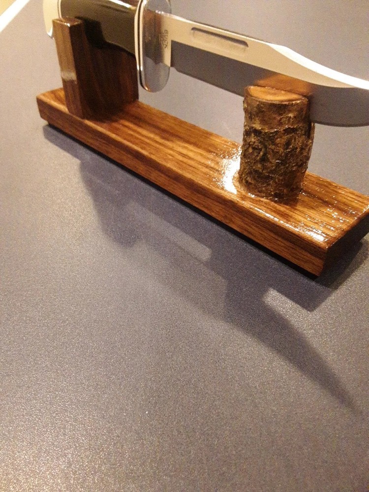 Black Walnut knife Display Stands (2 Stands)