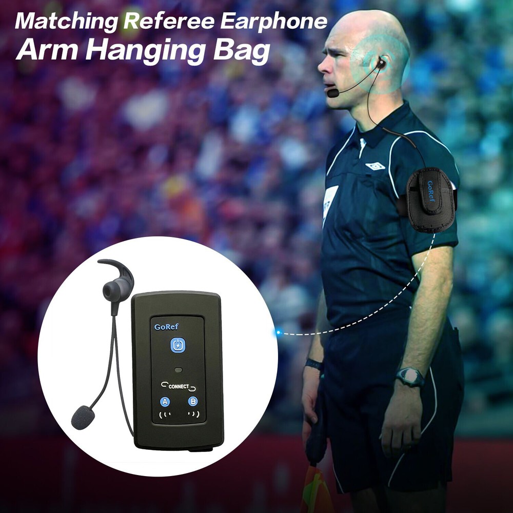 Full Duplex Bluetooth Football Soccer Referee Intercom Headset Kit