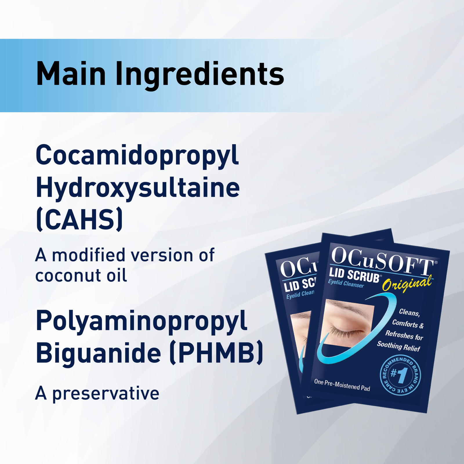 OCuSOFT Lid Scrub Original Pre-Moistened Pads for Irritated Eyelids