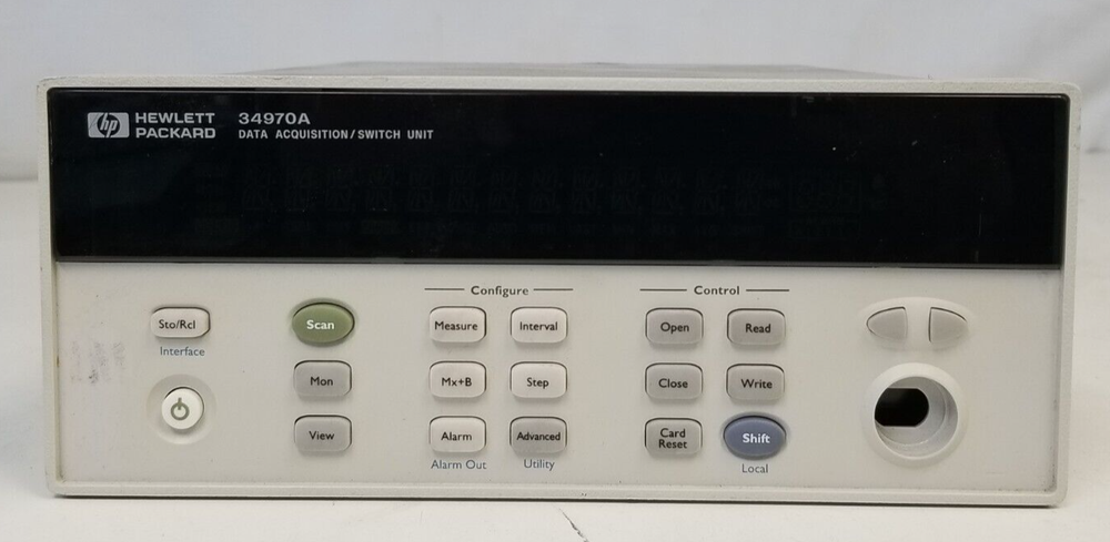 HP 34970A Data Acquisition DataLogger Switch Unit