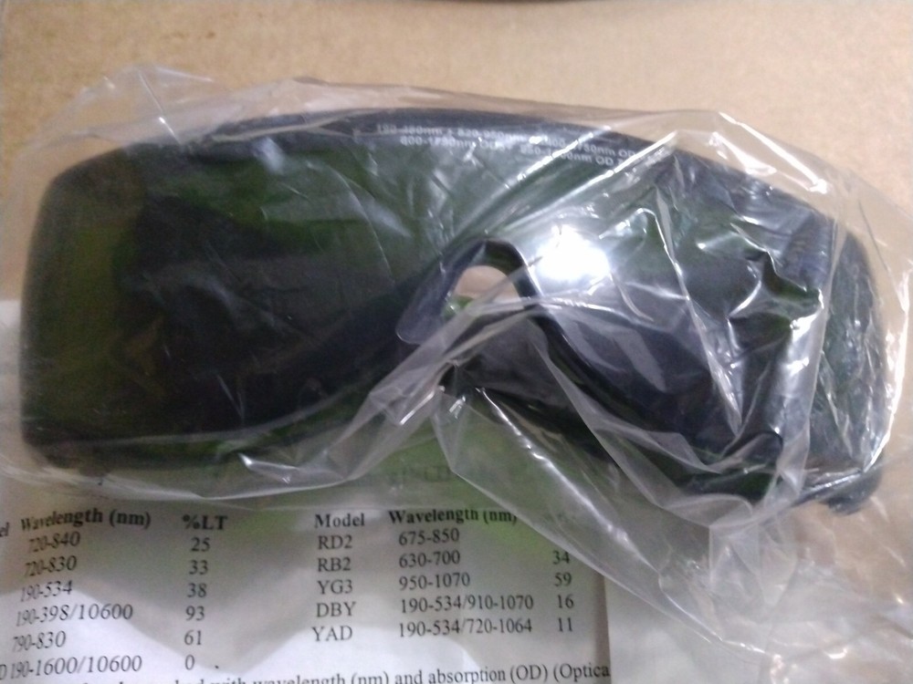 Lasermate IRD5700 Laser Shield Protective Eyewear Green.