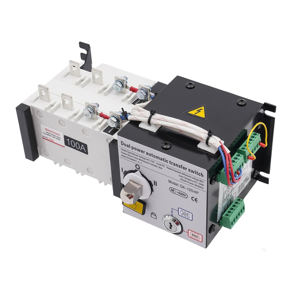 100A/4P Dual Power Automatic Transfer Switch Isolation Type Generator Converter