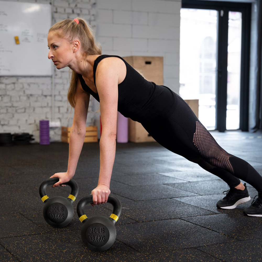 BalanceFrom Cast Iron Kettlebell, Single, 30 lbs