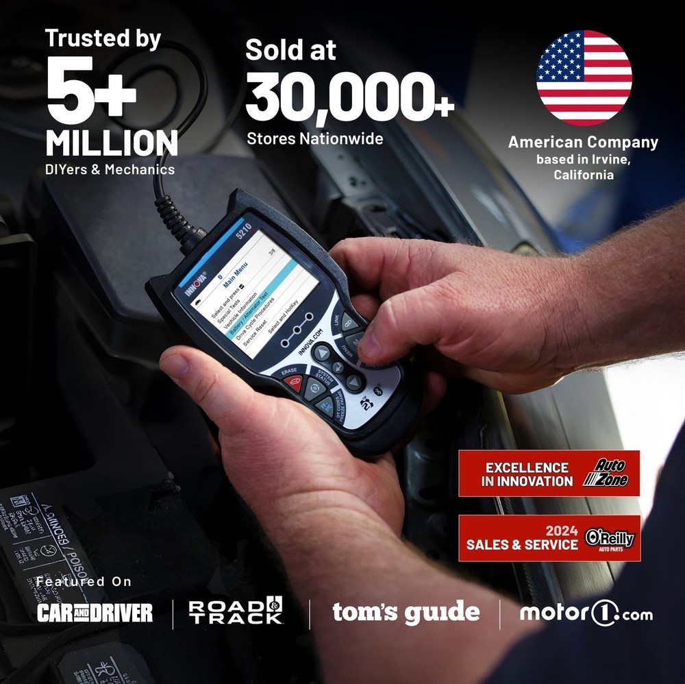 Innova 5210 OBD2 Scanner Live Data Oil Reset