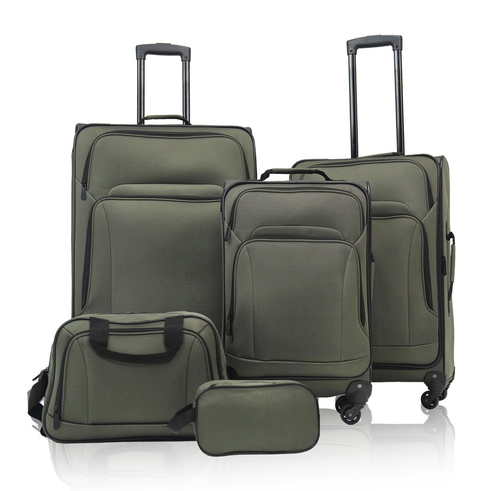 SoftshellLuggage Expandable 3 Piece Set Suitcase
