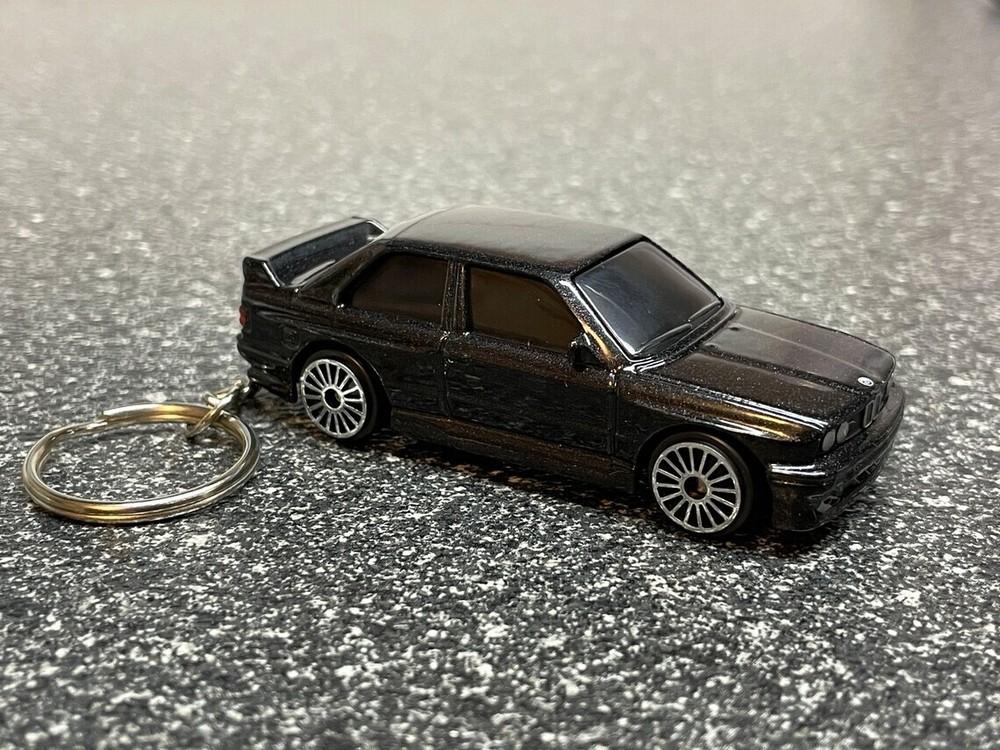 BMW E30 M3 Black Keychain Hot Wheels Matchbox