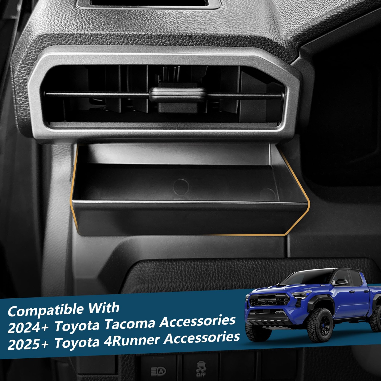 Air Vent Storage Box for Toyota Tacoma 2024 2025 2026 Accessories,Air Vent Tray