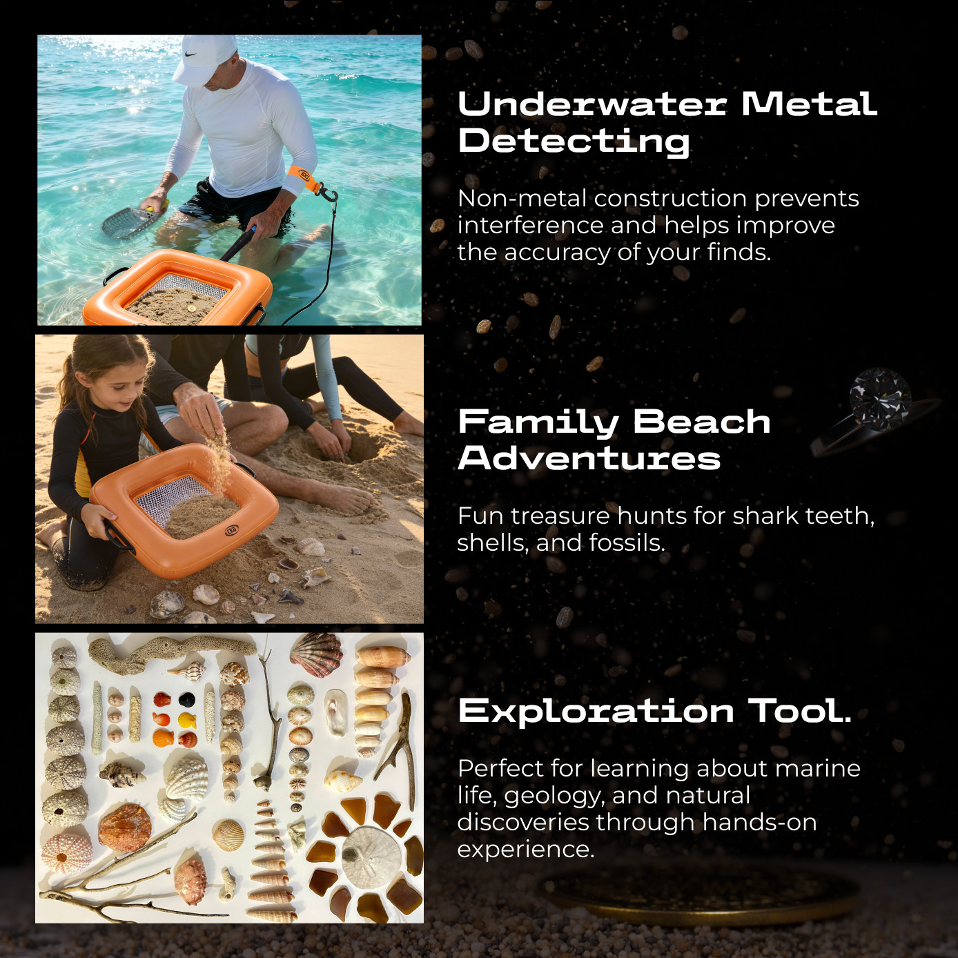 CKG Floating Inflatable Sifter for Metal Detecting | Beach & Water Recovery