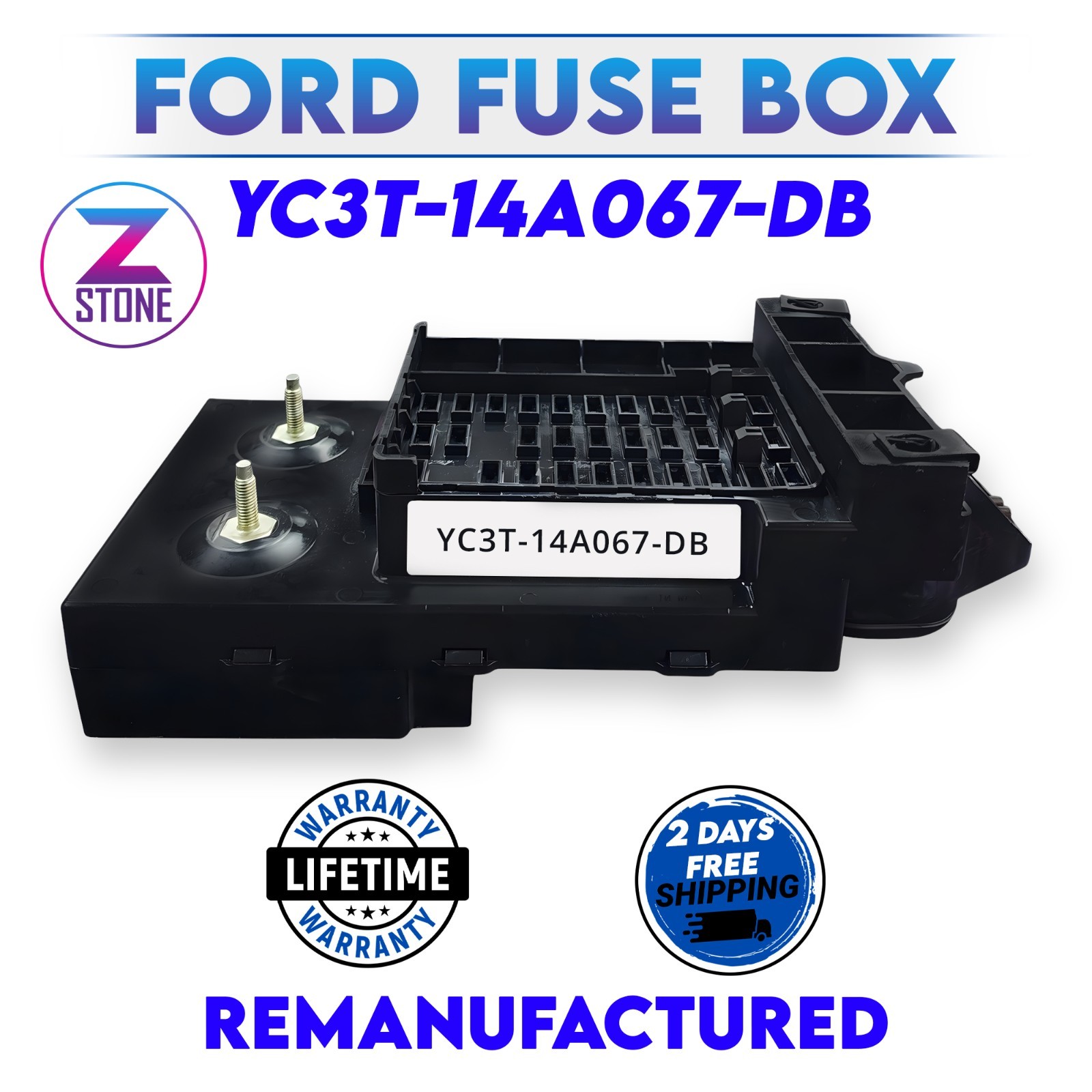REBUILT YC3T-14A067-DB FORD F250 F350 INTERIOR FUSE BOX 2DAY SHIPPING